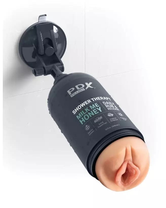 Masturbateur PDX Plus Shower Milk Me Honey Light en action-4