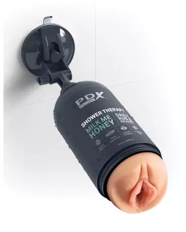 Masturbateur PDX Plus Shower Milk Me Honey Light en action-4