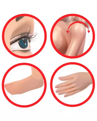 Poupée Pipedream Extreme Dollz PED Agent 69 réaliste et durable en silicone de haute qualité-3