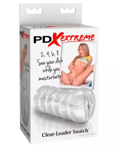 Masturbateur Pipedream Extreme Toyz PET Clear Leader Snatch pour plaisir masculin optimal-1