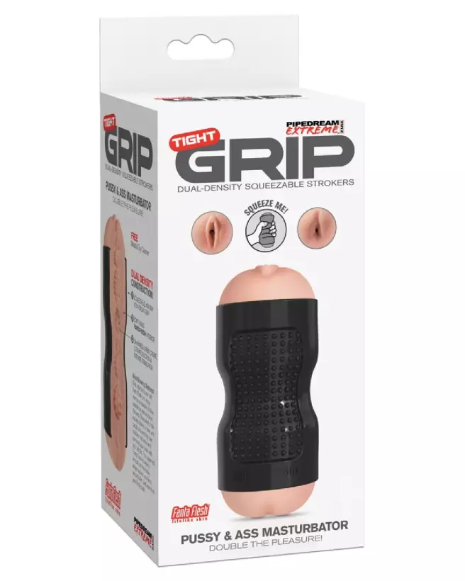 Image du Masturbateur PET Tight Grip Pussy&Ass de Pipedream Extreme Toyz, texture réaliste-1
