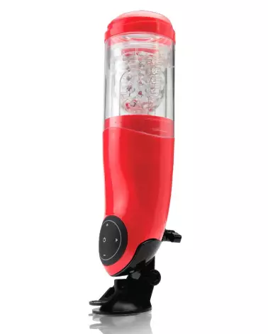 Image du Masturbateur Mega-Bator Mouth Red/Clear par Pipedream Extreme Toyz, stimulation réaliste-3