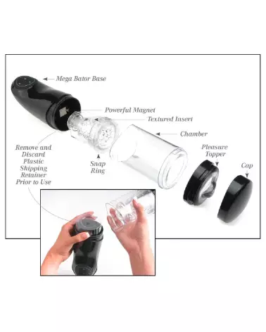 Image du Masturbateur Mega-Bator Mouth Red/Clear par Pipedream Extreme Toyz, stimulation réaliste-6