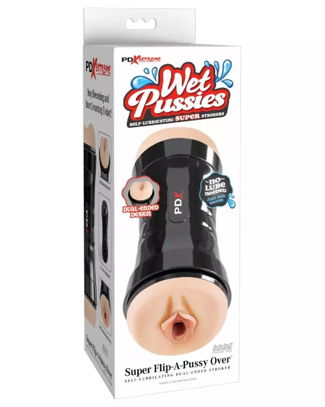 Image du masturbateur WetPussies Super Flip-A-Pussy de Pipedream, idéal pour plaisir intensifié-1