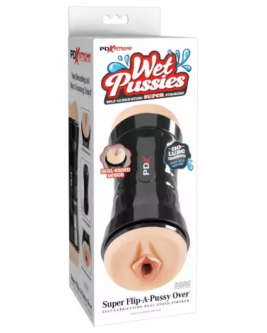 Image du masturbateur WetPussies Super Flip-A-Pussy de Pipedream, idéal pour plaisir intensifié-1