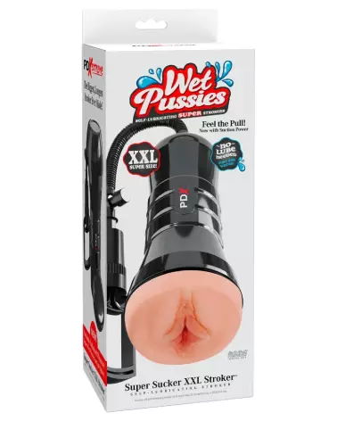 Masturbateur PDXE WetP SuperSucker XXL de Pipedream en action-1