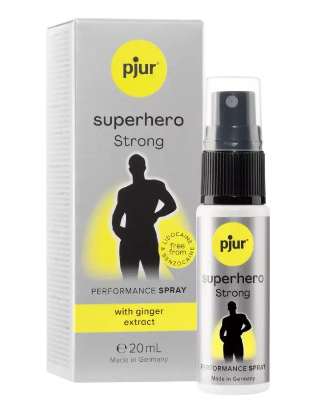 Image du spray retardateur Pjur Superhero Strong pour améliorer la performance et endurance-1