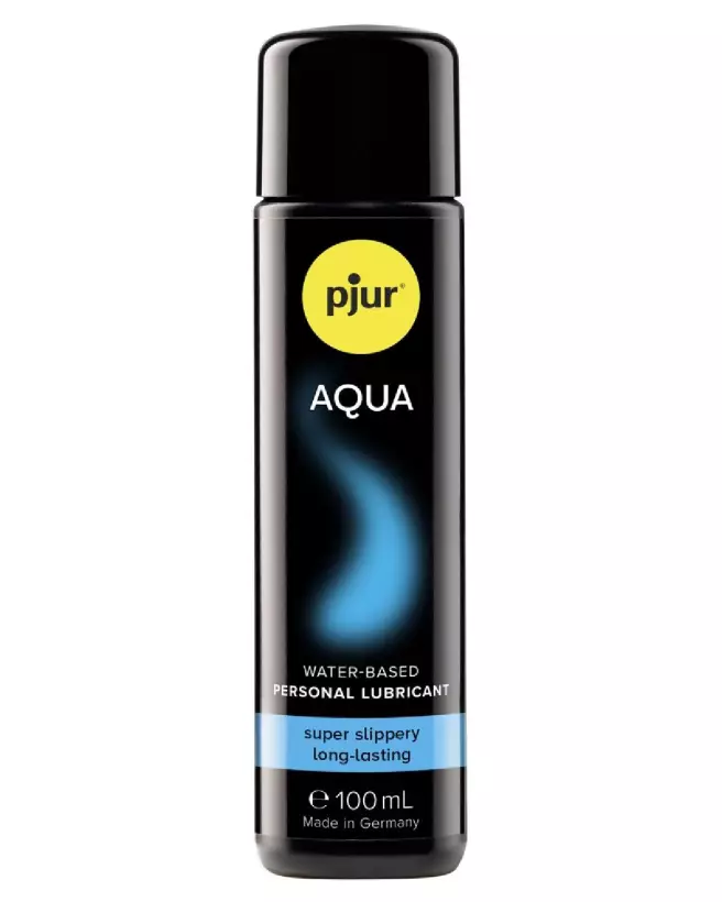 Image du lubrifiant Pjur AQUA 100 ml à base d'eau, idéal pour hydratation longue durée et confort-1