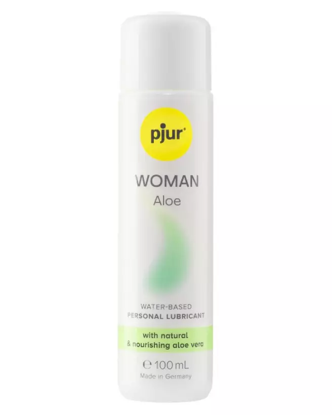 Image du lubrifiant Pjur Woman Aloe à base d'eau 100ml pour peau sensible-1