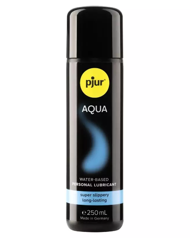 Image du lubrifiant pjur AQUA 250ml à base d'eau, formule hydratante et non collante, compatible avec préservatifs-1