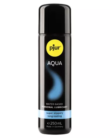 Image du lubrifiant pjur AQUA 250ml à base d'eau, formule hydratante et non collante, compatible avec préservatifs-1