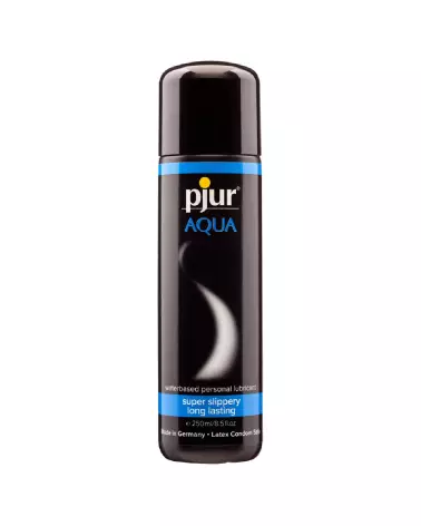 Image du lubrifiant pjur AQUA 250ml à base d'eau, formule hydratante et non collante, compatible avec préservatifs-2