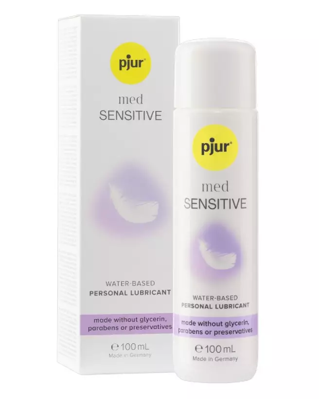 Image du lubrifiant pjur Med Sensitive Glide 100ml à base d'eau pour peaux sensibles-1