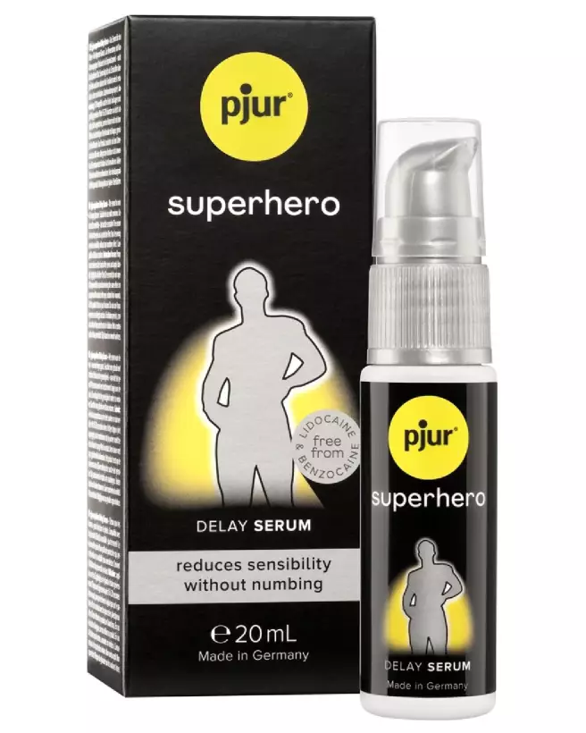 Image du serum Superhero Delay 20 ml de Pjur pour retarder l'éjaculation-1