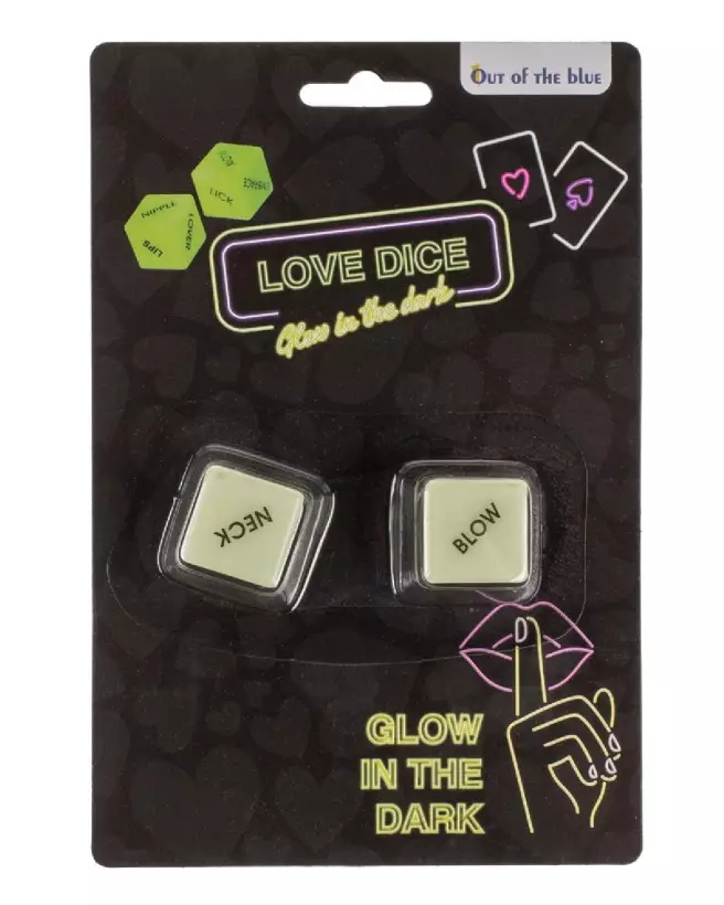 Image de dés phosphorescents brillant dans le noir pour jeux de société-1