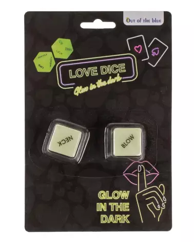 Image de dés phosphorescents brillant dans le noir pour jeux de société-1
