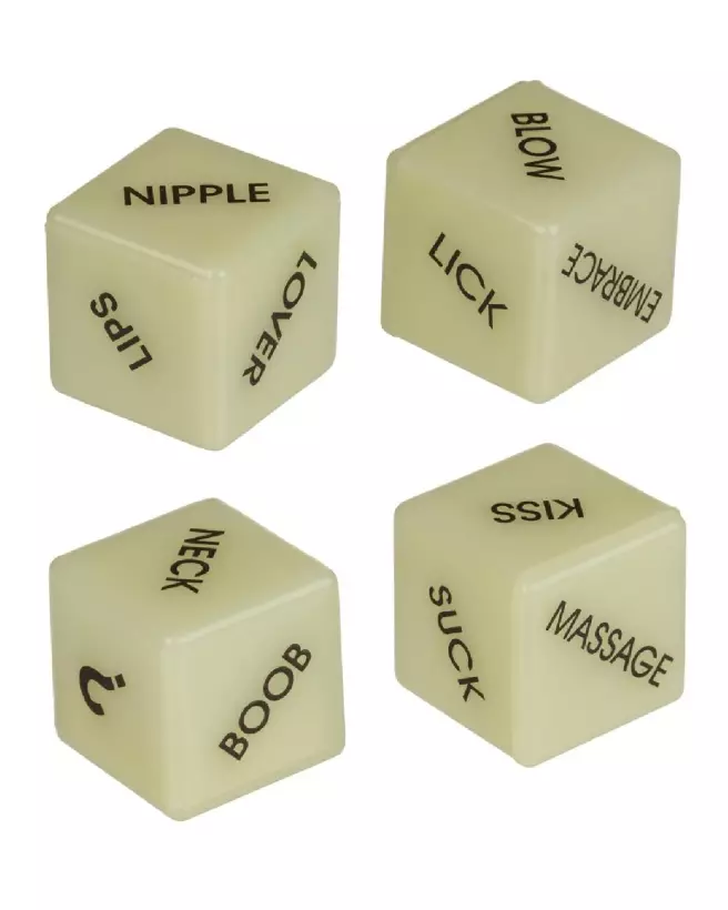 Image de dés phosphorescents brillant dans le noir pour jeux de société-2