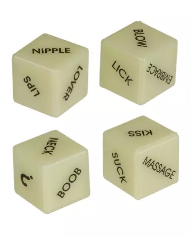 Image de dés phosphorescents brillant dans le noir pour jeux de société-2