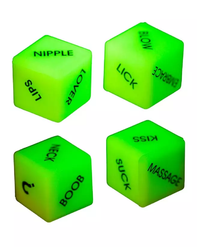 Image de dés phosphorescents brillant dans le noir pour jeux de société-3