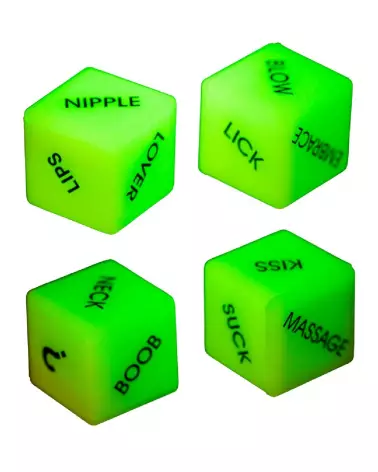 Image de dés phosphorescents brillant dans le noir pour jeux de société-3