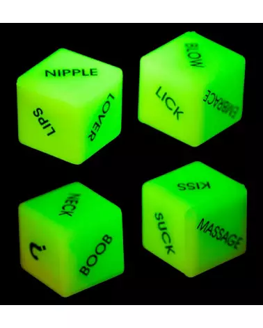 Image de dés phosphorescents brillant dans le noir pour jeux de société-4