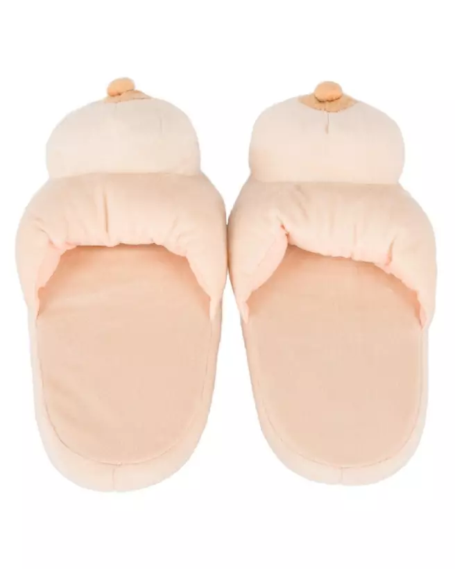 Chaussons en forme de seins Boob Slippers humoristiques et confortables-3
