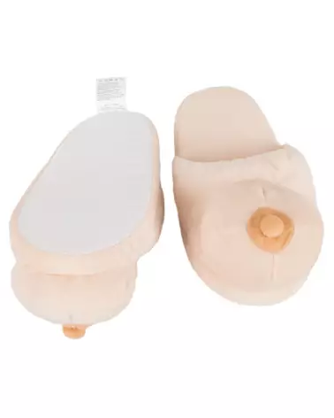 Chaussons en forme de seins Boob Slippers humoristiques et confortables-4