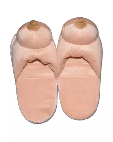 Chaussons en forme de seins Boob Slippers humoristiques et confortables-6
