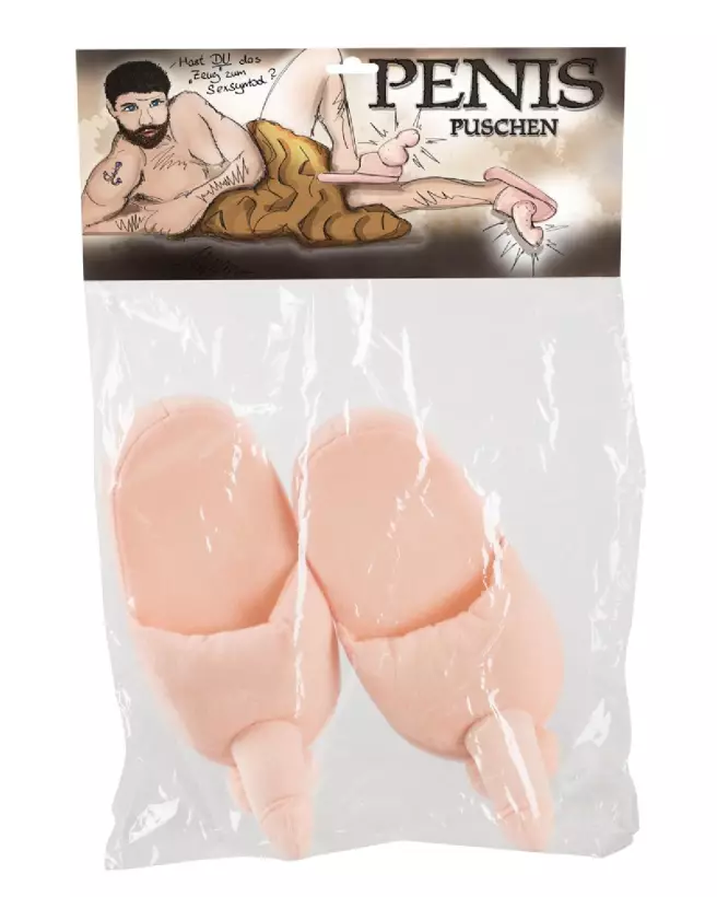 Chaussons en forme de sexe pour cadeau humoristique et original-1