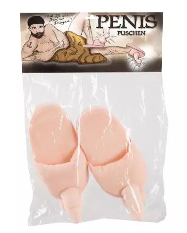 Chaussons en forme de sexe pour cadeau humoristique et original-1