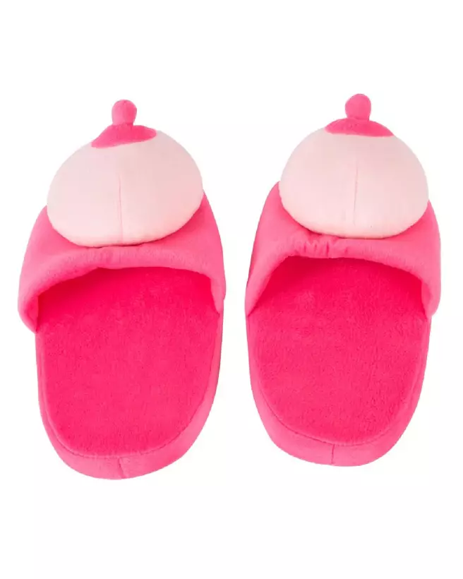 Chaussons en forme de seins Slipper Boobs Pink, cadeau humoristique et original-3