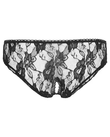 Photo de Crotchless Briefs noirs Cottelli Lingerie, lingerie sexy et confortable-7
