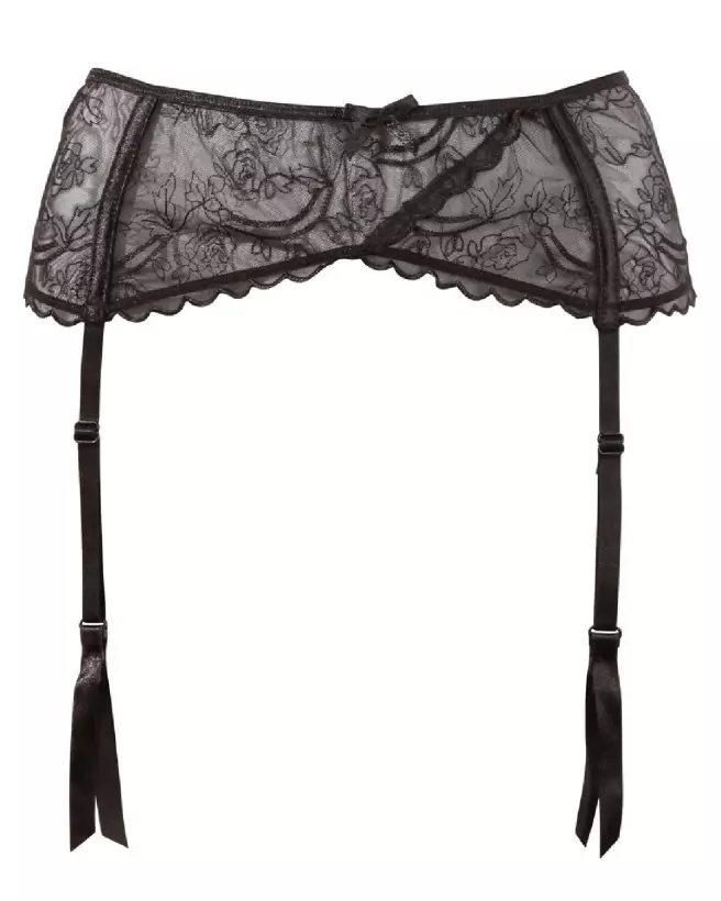Porte-jarretelles noir Cottelli Lingerie élégant et confortable-4