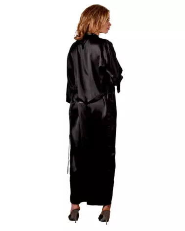 Kimono Black Cottelli Lingerie élégant et confortable en satin-3