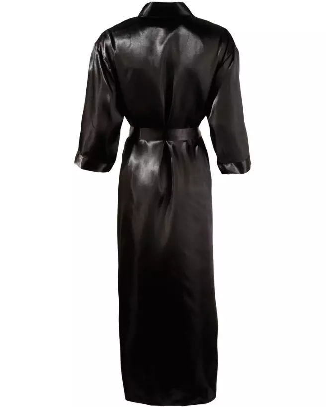 Kimono Black Cottelli Lingerie élégant et confortable en satin-5