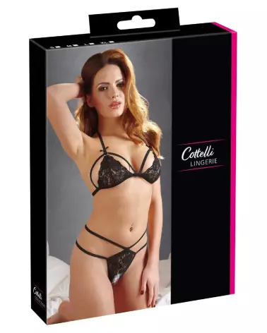 Photo de l'Ensemble Lace Set Noir Cottelli LINGERIE, élégance et style en lingerie fine-1
