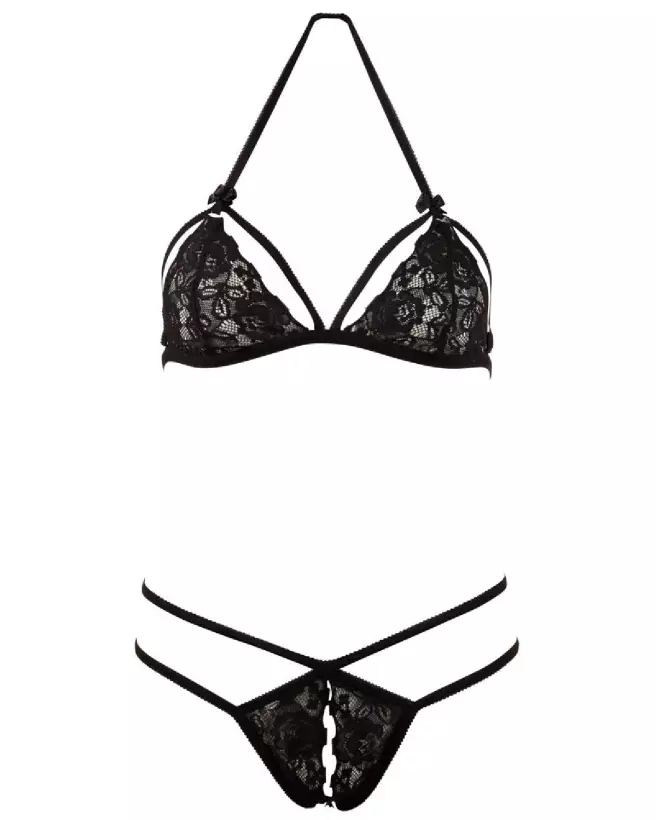 Photo de l'Ensemble Lace Set Noir Cottelli LINGERIE, élégance et style en lingerie fine-7