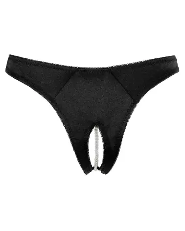 G-String Pearls Black Cottelli Lingerie élégant et sensuel-7