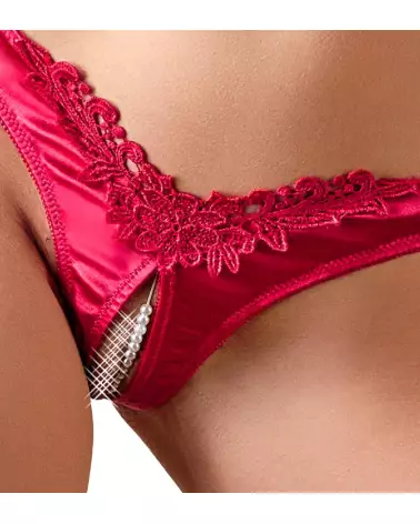 Image du String Pearls Red par Cottelli Lingerie - Lingerie élégante et séduisante-4