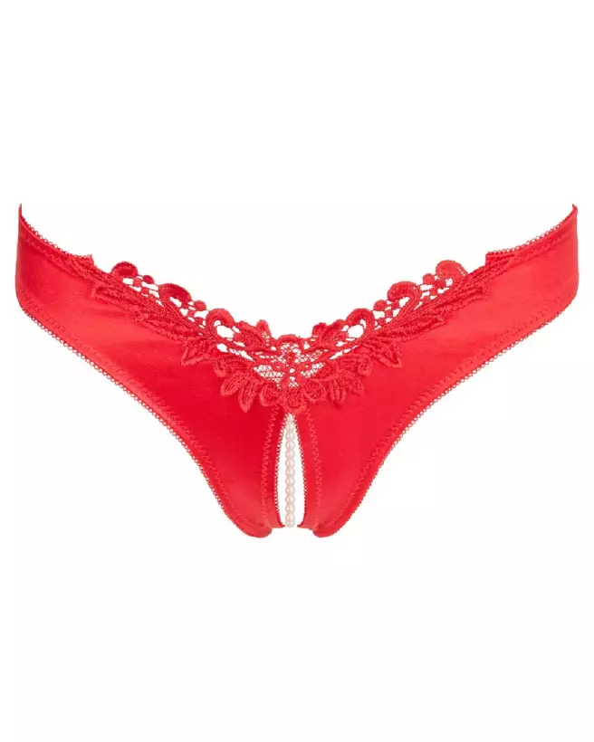 Image du String Pearls Red par Cottelli Lingerie - Lingerie élégante et séduisante-6