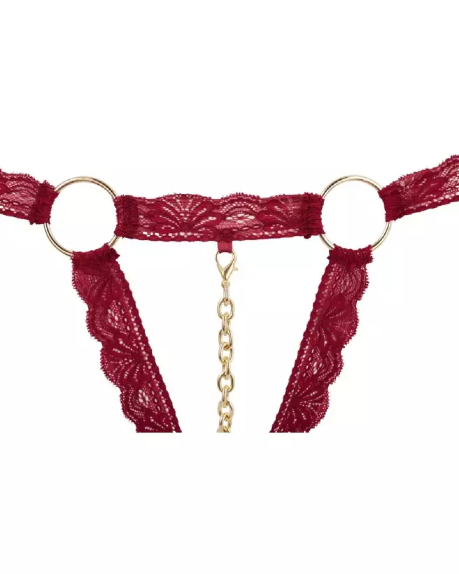 Photo de l'ensemble Bra Set Open Rouge par Cottelli Lingerie, lingerie rouge séduisante et confortable-7