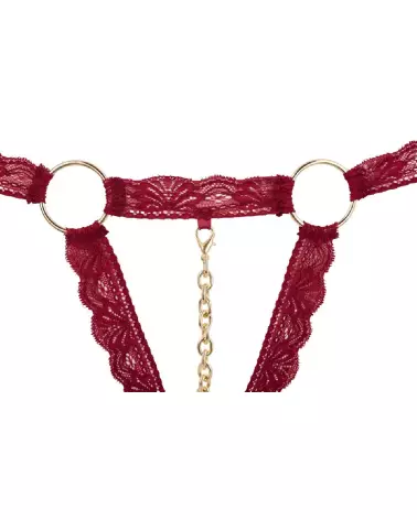 Photo de l'ensemble Bra Set Open Rouge par Cottelli Lingerie, lingerie rouge séduisante et confortable-7