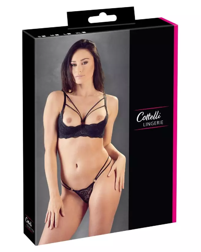 Image de l'ensemble Shelf Bra Lace de Cottelli LINGERIE, en dentelle élégante et séduisante-1