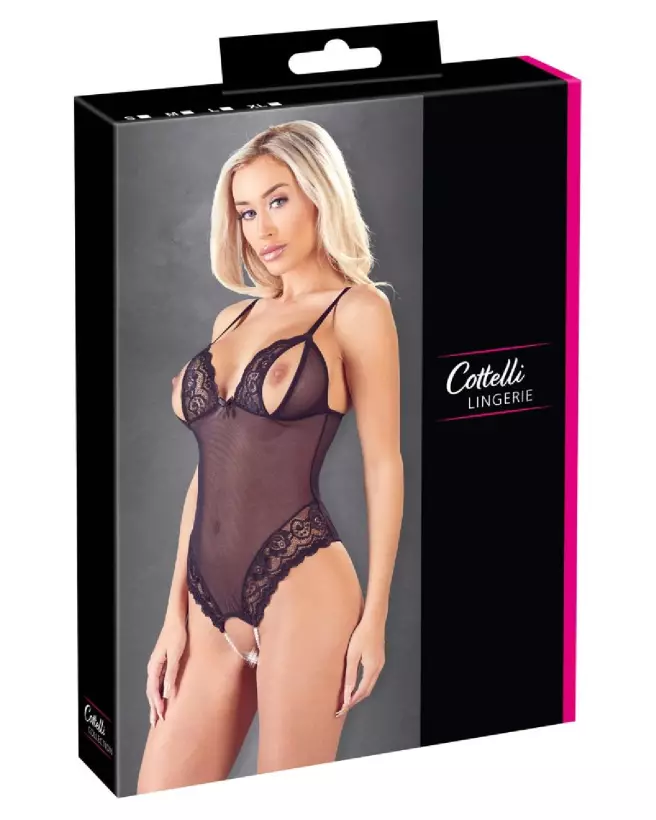 Body ouvert Cottelli Lingerie, lingerie érotique sensuelle et séduisante-1