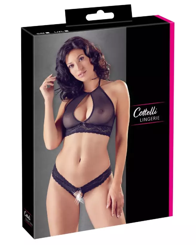 Ensemble Bra and String Cottelli Lingerie élégant et confortable-1