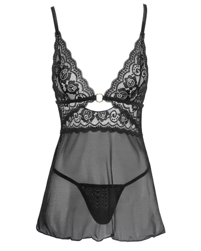 Nuisette Baby Doll Ring de Cottelli LINGERIE, élégance et confort en lingerie féminine-5