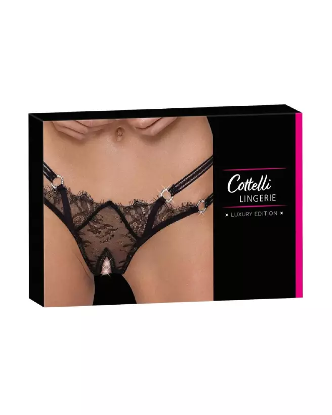 Crotchless string de Cottelli Lingerie pour une allure élégante et séduisante-1