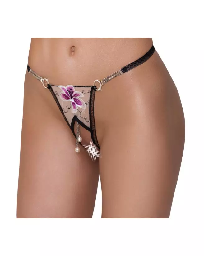 String Flower de Cottelli Lingerie en dentelle élégante-3