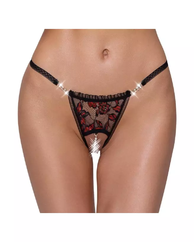 String Perles Ouvert Cottelli Lingerie - Lingerie Sexy et Érotique-2