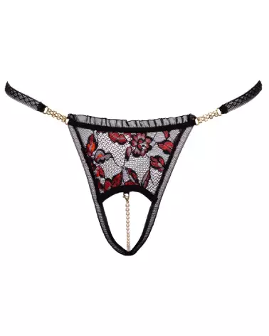 String Perles Ouvert Cottelli Lingerie - Lingerie Sexy et Érotique-5